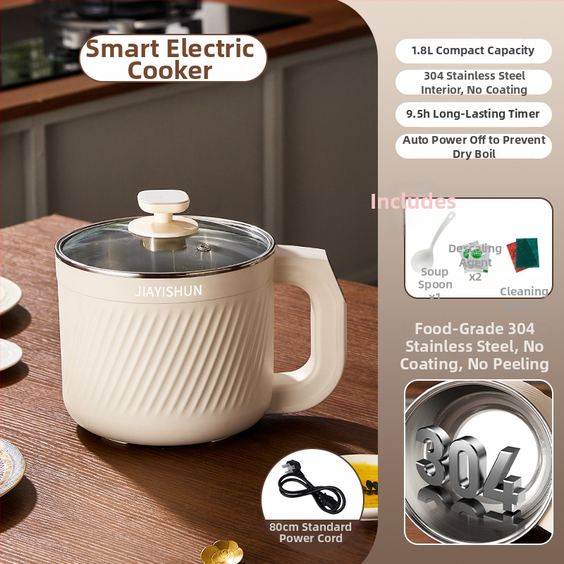 Oală electrică inteligentă de gătit cu vas interior din oțel inoxidabil, control microcomputer, două straturi, funcție de programare a timpului — model YY-ZNDG18FF