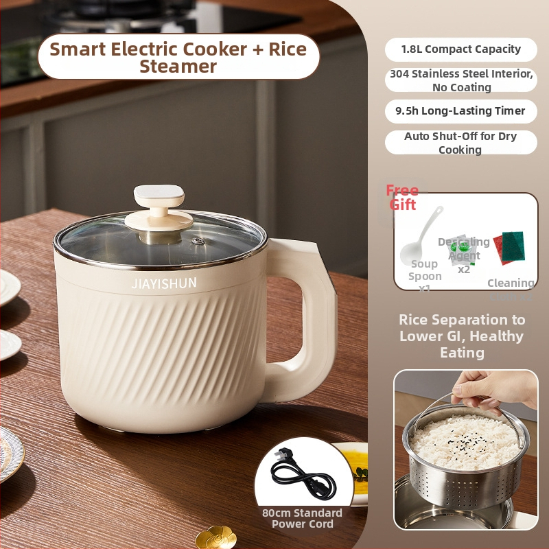 Oală electrică inteligentă de gătit cu vas interior din oțel inoxidabil, control microcomputer, două straturi, funcție de programare a timpului — model YY-ZNDG18FF