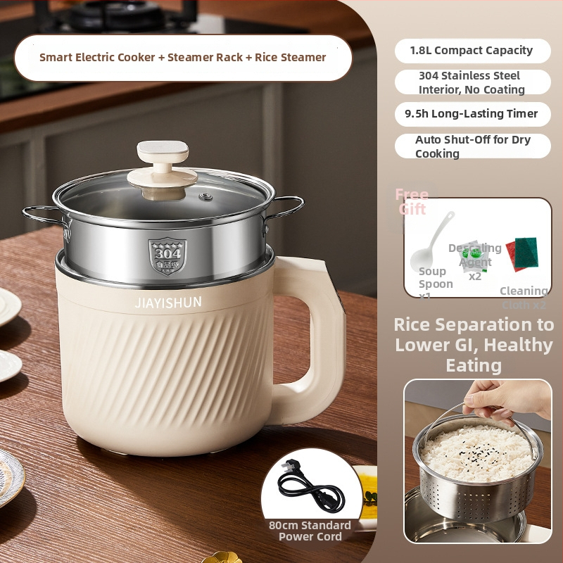 Oală electrică inteligentă de gătit cu vas interior din oțel inoxidabil, control microcomputer, două straturi, funcție de programare a timpului — model YY-ZNDG18FF