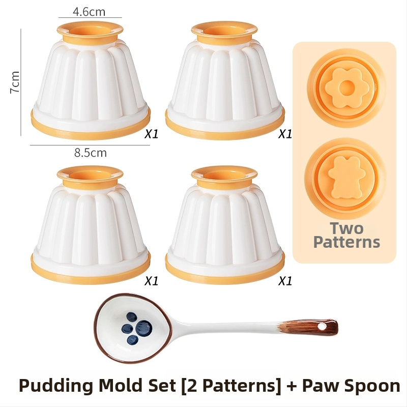 Formă de budincă din ABS cu capac, pentru uz casnic, potrivită pentru iaurt înghețat, mousse și jeleu, ustensilă pentru hrana bebelușilor