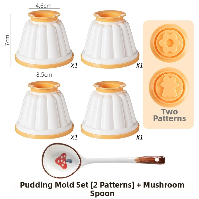 Formă de budincă din ABS cu capac, pentru uz casnic, potrivită pentru iaurt înghețat, mousse și jeleu, ustensilă pentru hrana bebelușilor