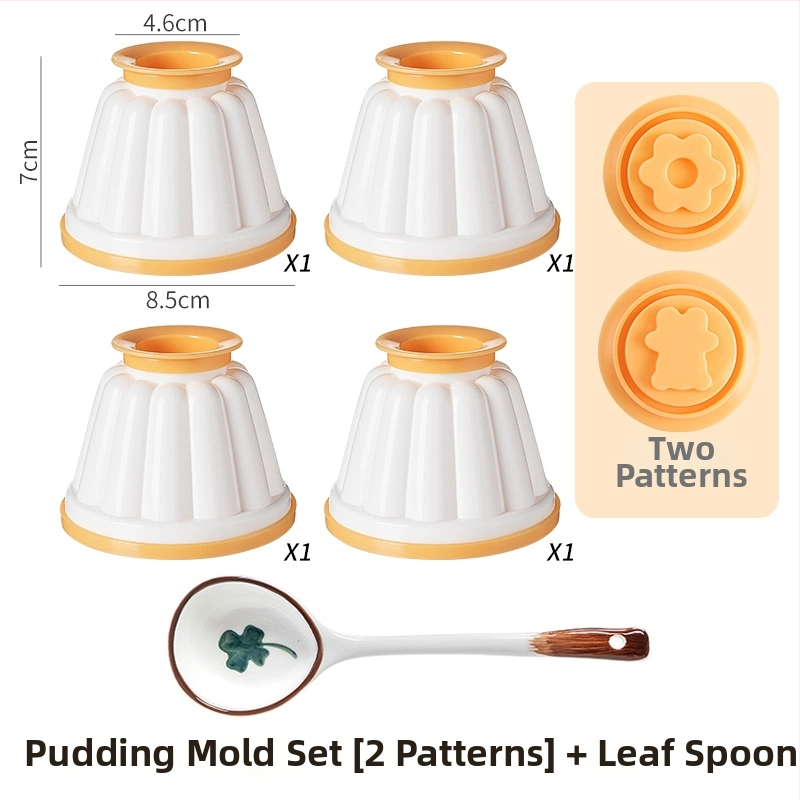 Formă de budincă din ABS cu capac, pentru uz casnic, potrivită pentru iaurt înghețat, mousse și jeleu, ustensilă pentru hrana bebelușilor
