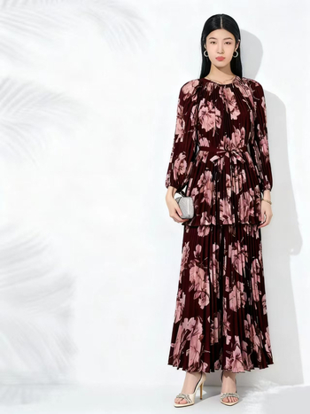 Dva dijela seta: top s dugim rukavima i duge hlače, print s blokovima boja, poliester, elegantan poslovni stil, za sve sezone.