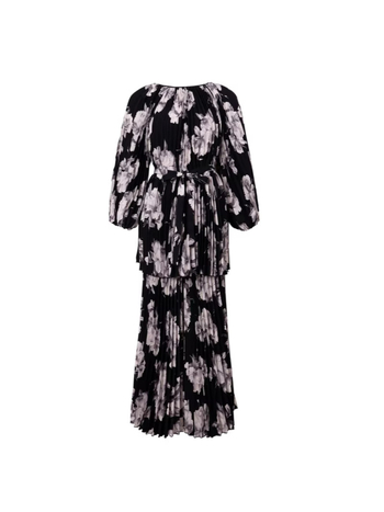 Dva dijela seta: top s dugim rukavima i duge hlače, print s blokovima boja, poliester, elegantan poslovni stil, za sve sezone.