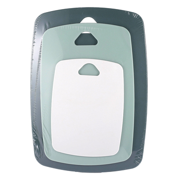 Set de trei plăci de tăiat fructe – PP alimentar, portabile, cu două fețe