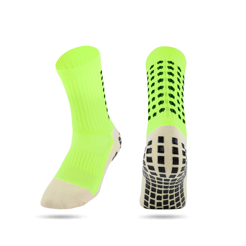 Futball zokni középső vádlira, pamut-nylon, párnázott, törölköző alj, csúszásmentes