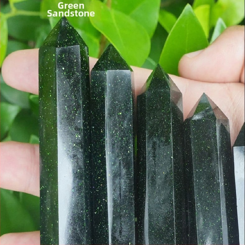 Διακοσμητική κρυστάλλινη στήλη, στήλη με ένα αιχμηρό άκρο, κρυσταλλικό υλικό, μοντέρνο μινιμαλιστικό στυλ