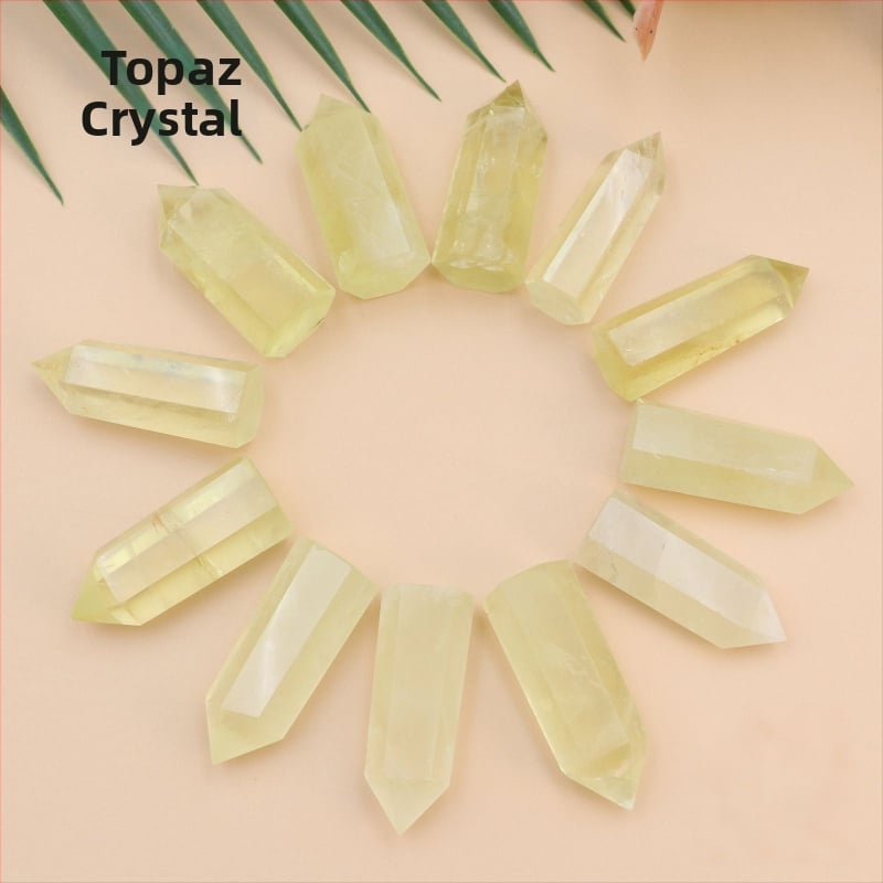 Διακοσμητική κρυστάλλινη στήλη, στήλη με ένα αιχμηρό άκρο, κρυσταλλικό υλικό, μοντέρνο μινιμαλιστικό στυλ