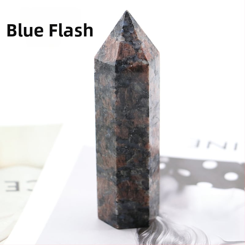 Διακοσμητική κρυστάλλινη στήλη, στήλη με ένα αιχμηρό άκρο, κρυσταλλικό υλικό, μοντέρνο μινιμαλιστικό στυλ