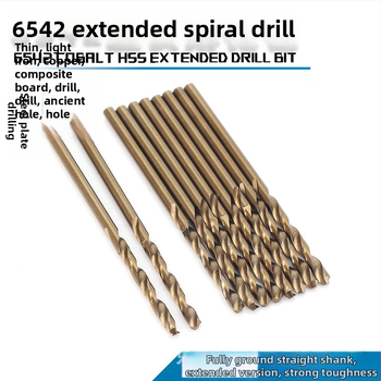 FH-Fenghua fúró, HSS 6542, egyenes nyél, a nyél átmérője megegyezik a furó átmérőjével, fémhez, műanyaghoz és fához