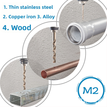 FH-Fenghua fúró, HSS 6542, egyenes nyél, a nyél átmérője megegyezik a furó átmérőjével, fémhez, műanyaghoz és fához