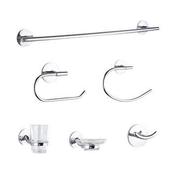 Zidni držač za ručnike i set kupaonskih dodataka | cinkova legura + nehrđajući čelik | moderni minimalistički stil | šesna-dijelni set i više | završna obrada: poliranje / elektroplating / sprej plastike