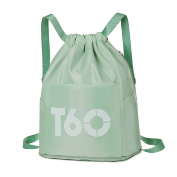 Rucsac cu șnur ultraușor, pliabil, pentru sporturi în aer liber – nylon, căptușeală poliester, unisex, potrivit pentru baschet, fotbal și drumeții