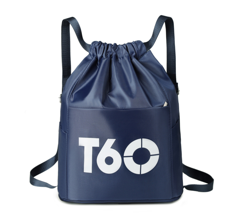 Rucsac cu șnur ultraușor, pliabil, pentru sporturi în aer liber – nylon, căptușeală poliester, unisex, potrivit pentru baschet, fotbal și drumeții