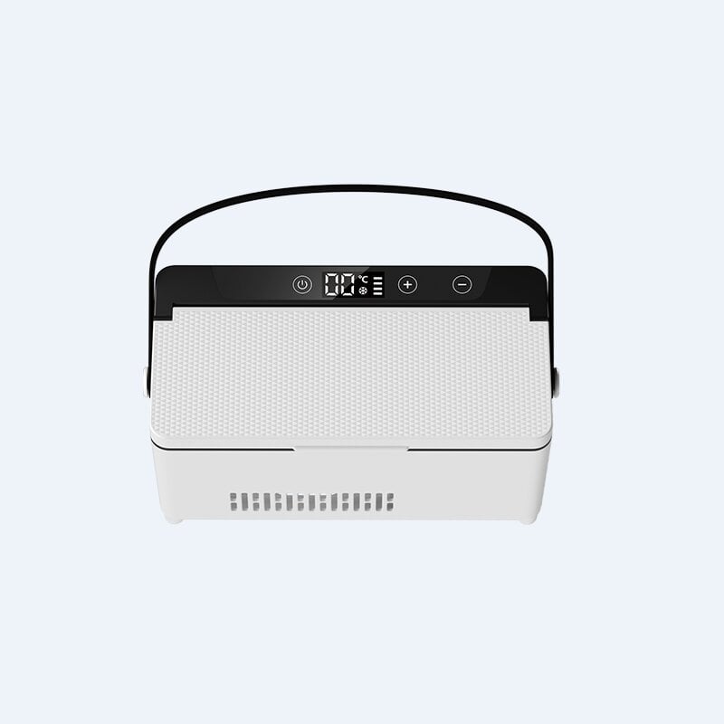 Kaiji bear ημιαγωγικός φορητός ψύκτης αυτοκινήτου και οικιακός, μικρό ψυγείο με επαναφόρτιση, ψύξη 0–18°C, θέρμανση έως 18°C, ισχύς 10W, 220V, μοντέλο KJX-108