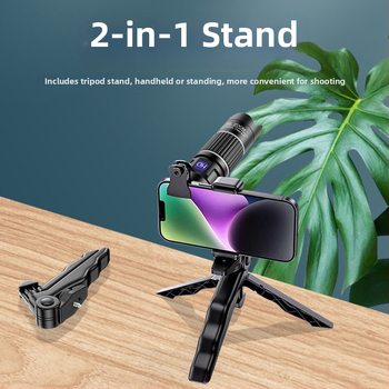 28x мобилен телефонен телеобектив за концерти — клип-обектив, висока разделителна способност, без изкривявания, без винетки, съвместим с повечето смартфони