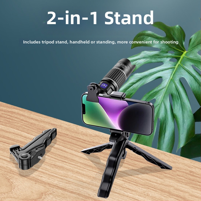 28x мобилен телефонен телеобектив за концерти — клип-обектив, висока разделителна способност, без изкривявания, без винетки, съвместим с повечето смартфони