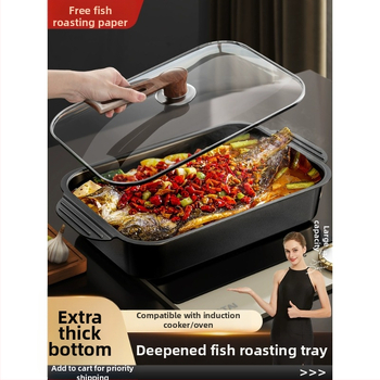 Корейски стил многофункционален грил тиган от неръждаема стомана, квадратен, без покритие