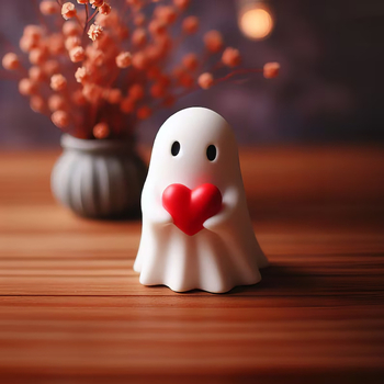 Duh od smole u karikaturalnom stilu za Halloween – stolna i dvorska dekoracija