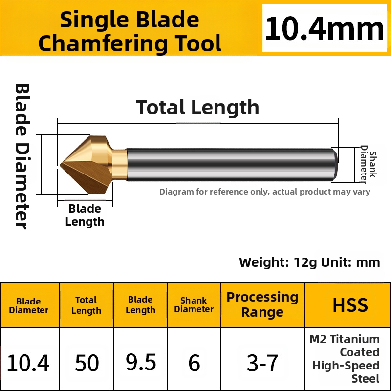 Háromélű élzáró maró, 90°, magas széntartalmú acél, Insurance Union