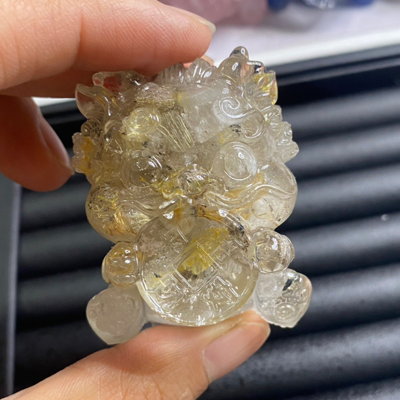 Pixiu kristalni resin ukras za privlačenje bogatstva (Materijal: titan kristal; Vrsta materijala: kristal; Kategorija: Ostalo)