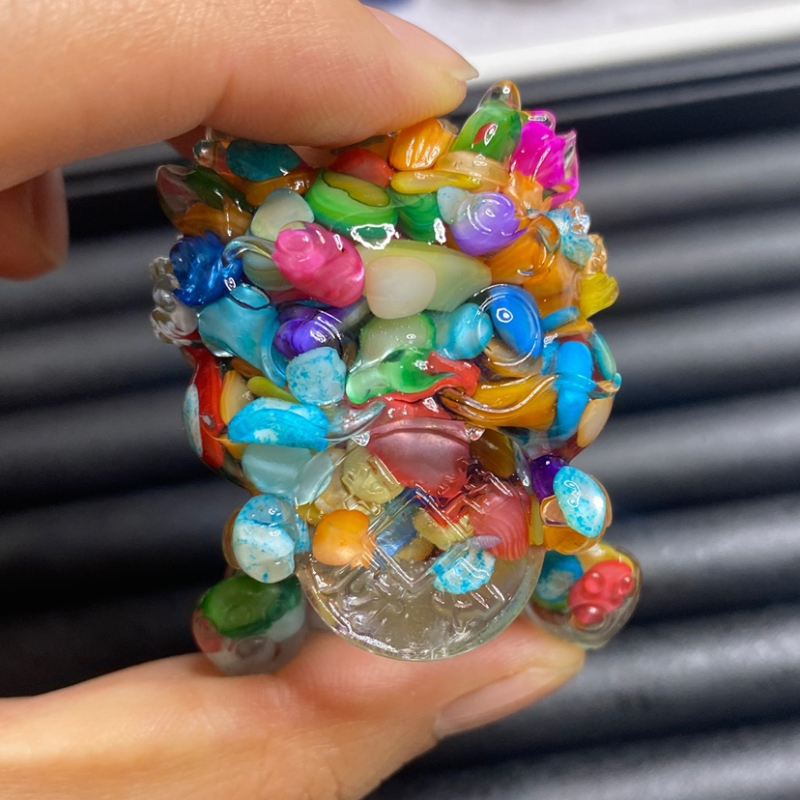 Pixiu kristalni resin ukras za privlačenje bogatstva (Materijal: titan kristal; Vrsta materijala: kristal; Kategorija: Ostalo)