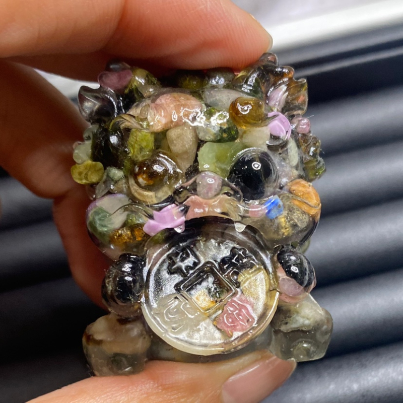 Pixiu kristalni resin ukras za privlačenje bogatstva (Materijal: titan kristal; Vrsta materijala: kristal; Kategorija: Ostalo)