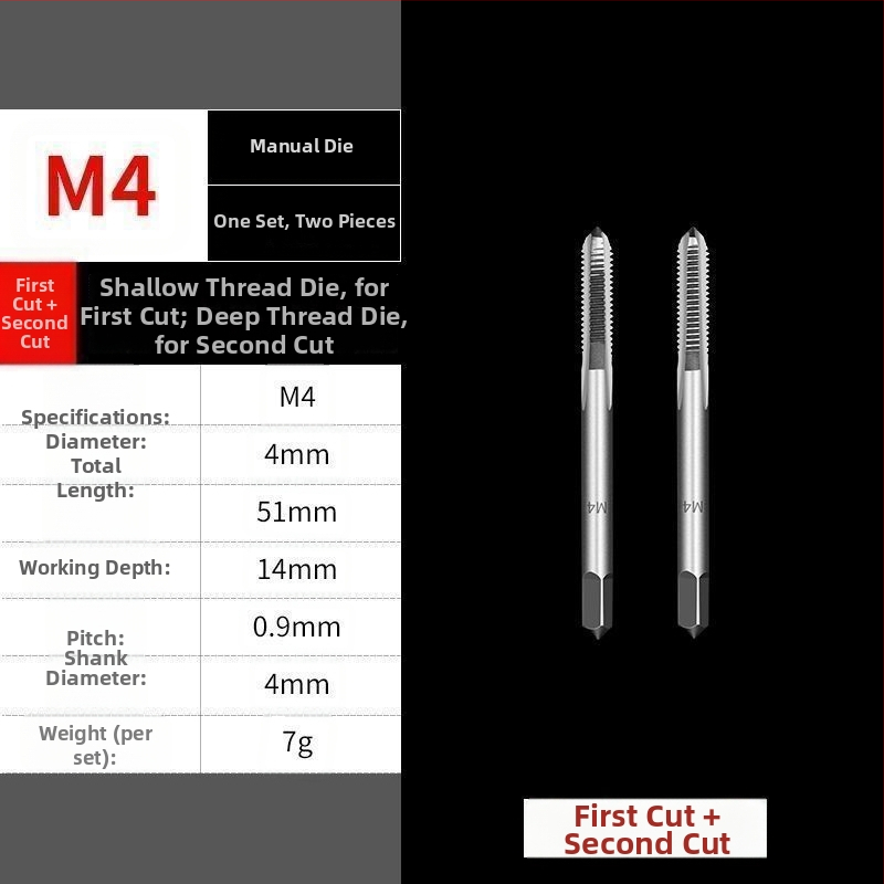 Multifunctional Thread Tapping Tool — Hand Tap Set and Manual Tap Wrench