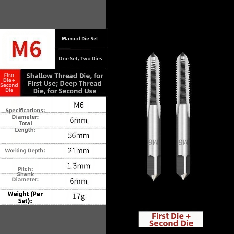 Multifunctional Thread Tapping Tool — Hand Tap Set and Manual Tap Wrench