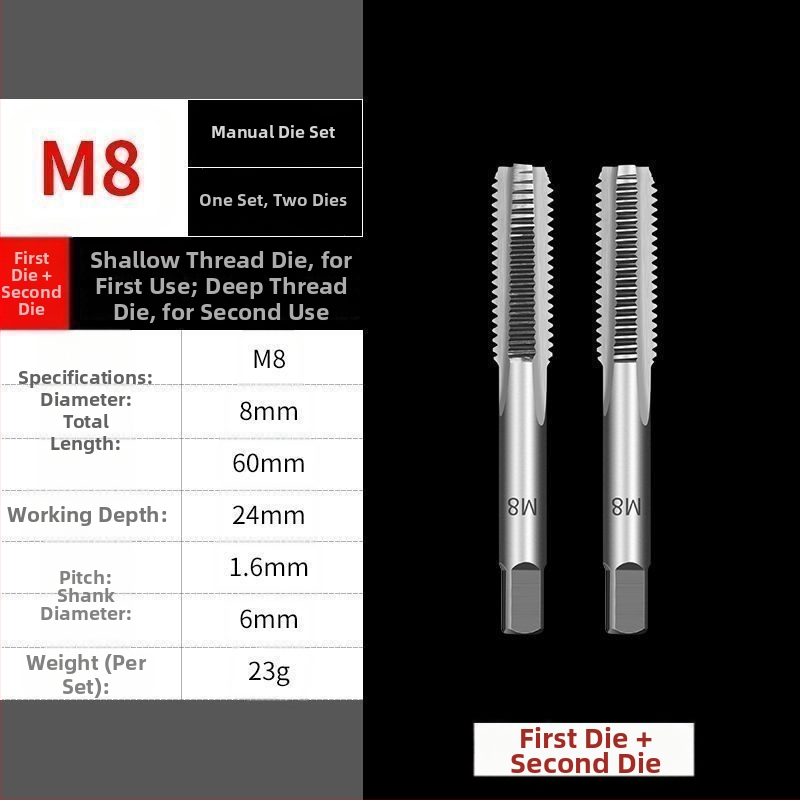 Multifunctional Thread Tapping Tool — Hand Tap Set and Manual Tap Wrench