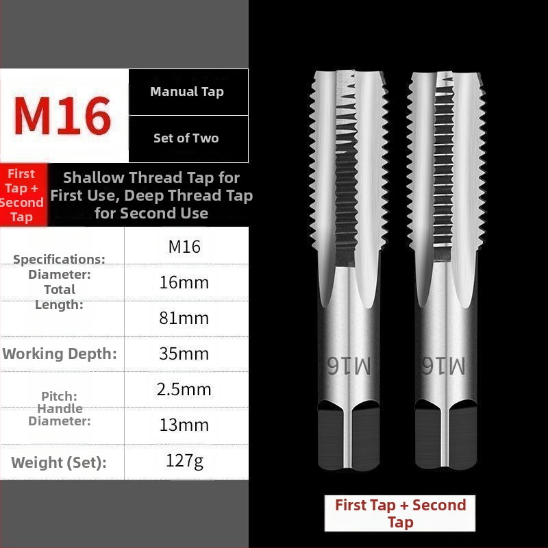 Multifunctional Thread Tapping Tool — Hand Tap Set and Manual Tap Wrench