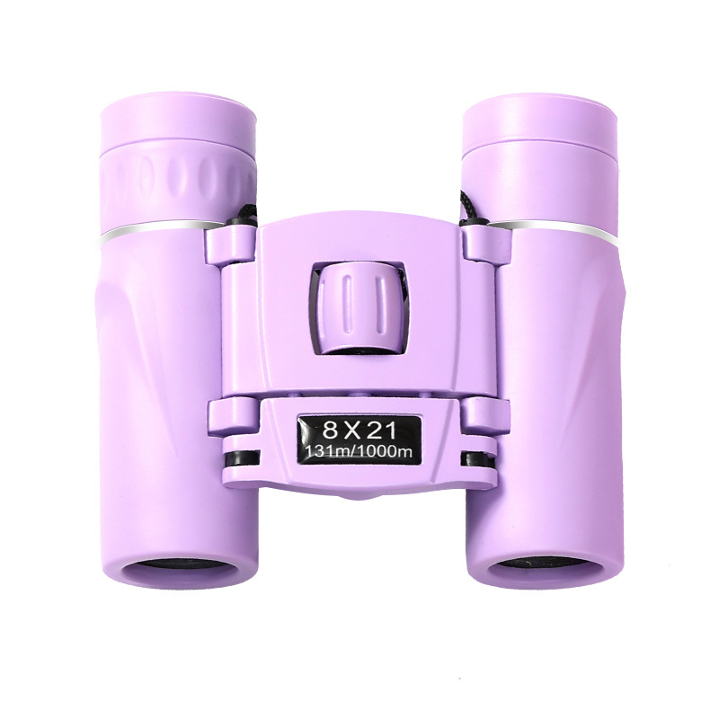 8x21 HD бинокли за къмпинг и туризъм – компактни преносими бинокли, зрително поле 5,2°, тегло 161 г