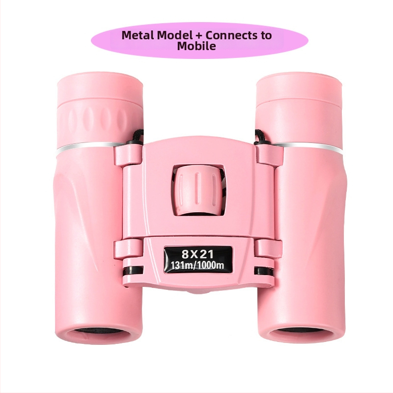 8x21 HD бинокли за къмпинг и туризъм – компактни преносими бинокли, зрително поле 5,2°, тегло 161 г