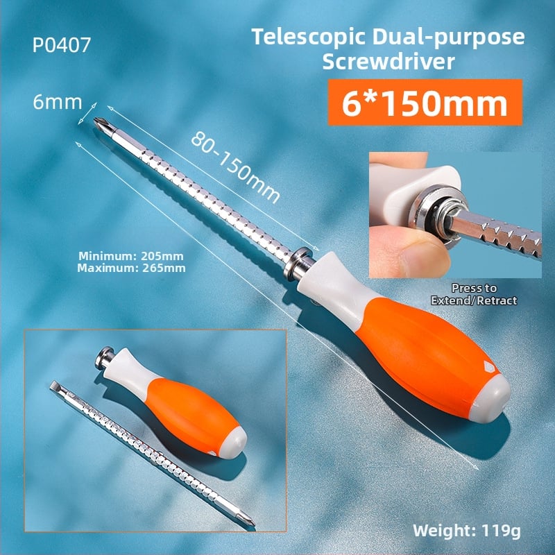 Priemyselnej triedy dvojhlavý PH2 Phillips skrutkovač s magnetickým hrotom a izolovaným držadlom, Cr-V oceľ