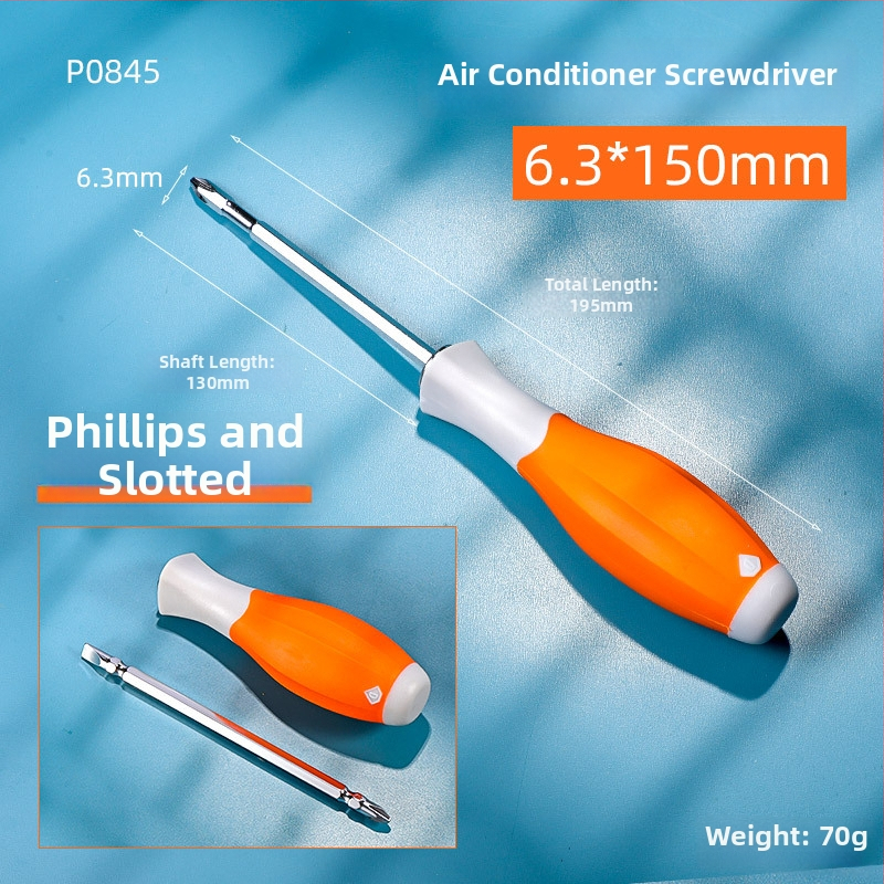 Priemyselnej triedy dvojhlavý PH2 Phillips skrutkovač s magnetickým hrotom a izolovaným držadlom, Cr-V oceľ