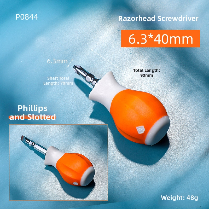 Priemyselnej triedy dvojhlavý PH2 Phillips skrutkovač s magnetickým hrotom a izolovaným držadlom, Cr-V oceľ