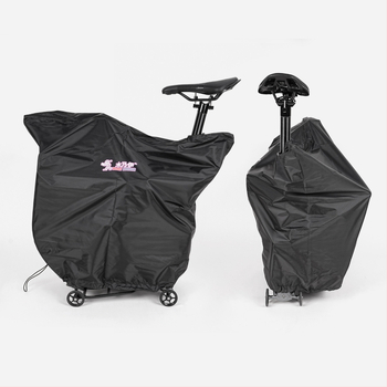 Taška na Brompton skladací bicykel pre uloženie prachového krytu, polyesterová konštrukcia, kompatibilná so skladacím prachovým krytom pre Brompton