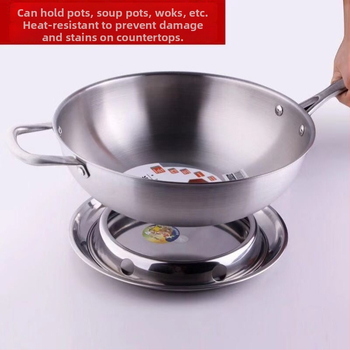 Ανοξείδωτο διπλής όψης ράφι για κατσαρόλες, πάγκου κουζίνας, χωρίς εγκατάσταση, εθνικού στυλ