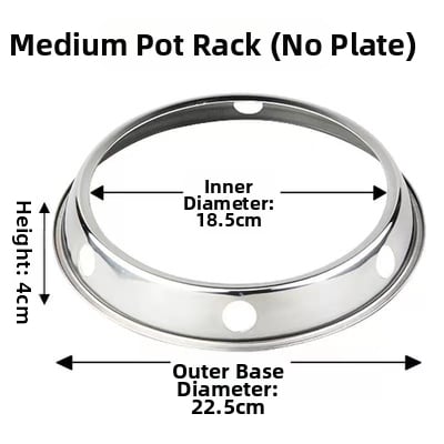 Ανοξείδωτο διπλής όψης ράφι για κατσαρόλες, πάγκου κουζίνας, χωρίς εγκατάσταση, εθνικού στυλ