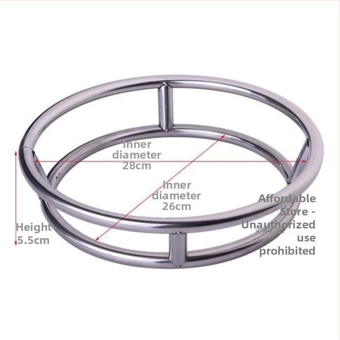 Ανοξείδωτο διπλής όψης ράφι για κατσαρόλες, πάγκου κουζίνας, χωρίς εγκατάσταση, εθνικού στυλ