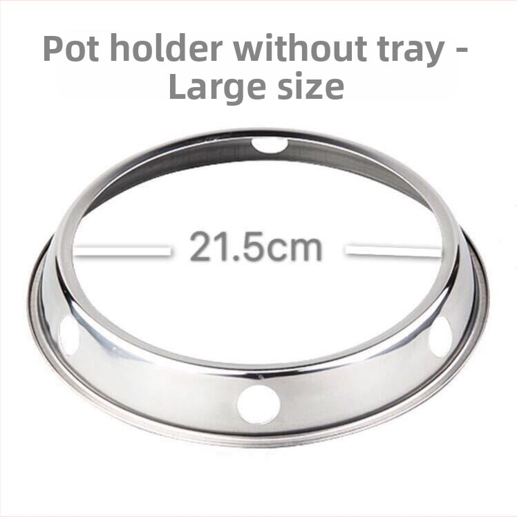 Ανοξείδωτο διπλής όψης ράφι για κατσαρόλες, πάγκου κουζίνας, χωρίς εγκατάσταση, εθνικού στυλ