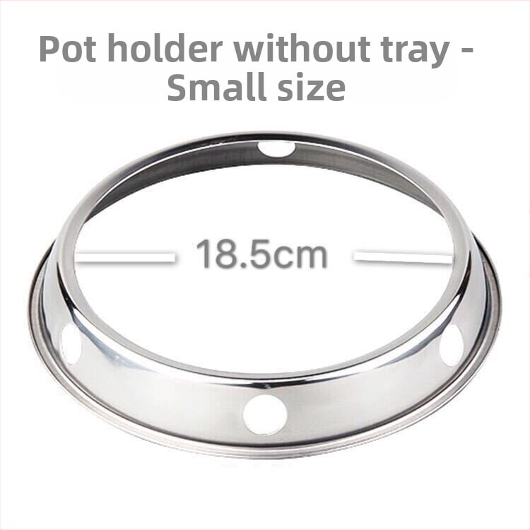 Ανοξείδωτο διπλής όψης ράφι για κατσαρόλες, πάγκου κουζίνας, χωρίς εγκατάσταση, εθνικού στυλ