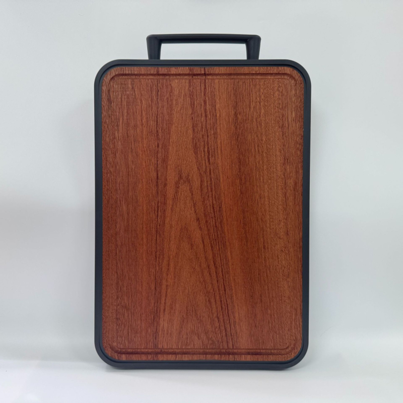 tocător de bucătărie Ebony + oțel inoxidabil 304 sau titan + cauciuc TPR, cu două fețe, antibacterian, anti-mucegai, portabil