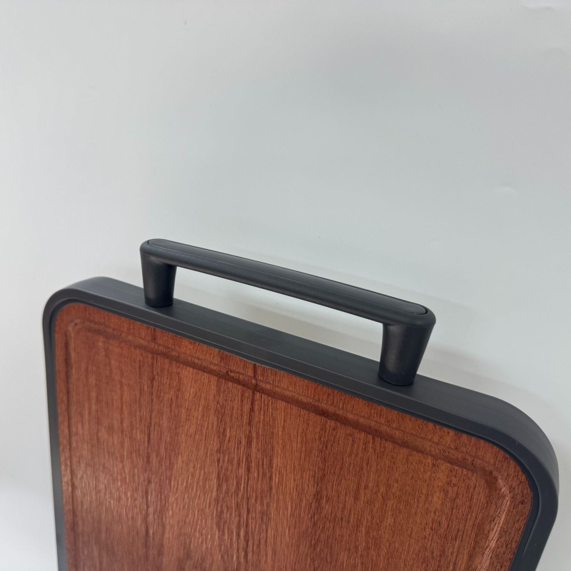 tocător de bucătărie Ebony + oțel inoxidabil 304 sau titan + cauciuc TPR, cu două fețe, antibacterian, anti-mucegai, portabil