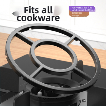 Στήριγμα φούρνου γκαζιού για κουζίνα με αντιολισθητικό ράφι κατσαρολών, σιδερένιο, τοίχου, κινέζικου στυλ, χωρίς εγκατάσταση