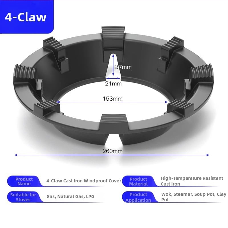 Στήριγμα φούρνου γκαζιού για κουζίνα με αντιολισθητικό ράφι κατσαρολών, σιδερένιο, τοίχου, κινέζικου στυλ, χωρίς εγκατάσταση