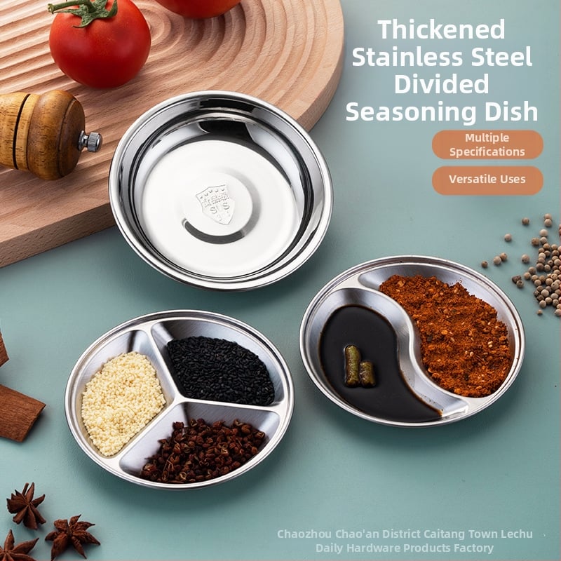 Happy Kitchen ανοξείδωτο ρηχό πιάτο, κυκλικό, γυαλισμένη επιφάνεια, μοντέρνος μινιμαλιστικός σχεδιασμός