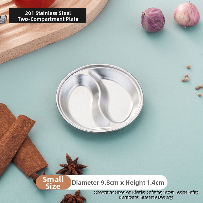 Happy Kitchen ανοξείδωτο ρηχό πιάτο, κυκλικό, γυαλισμένη επιφάνεια, μοντέρνος μινιμαλιστικός σχεδιασμός