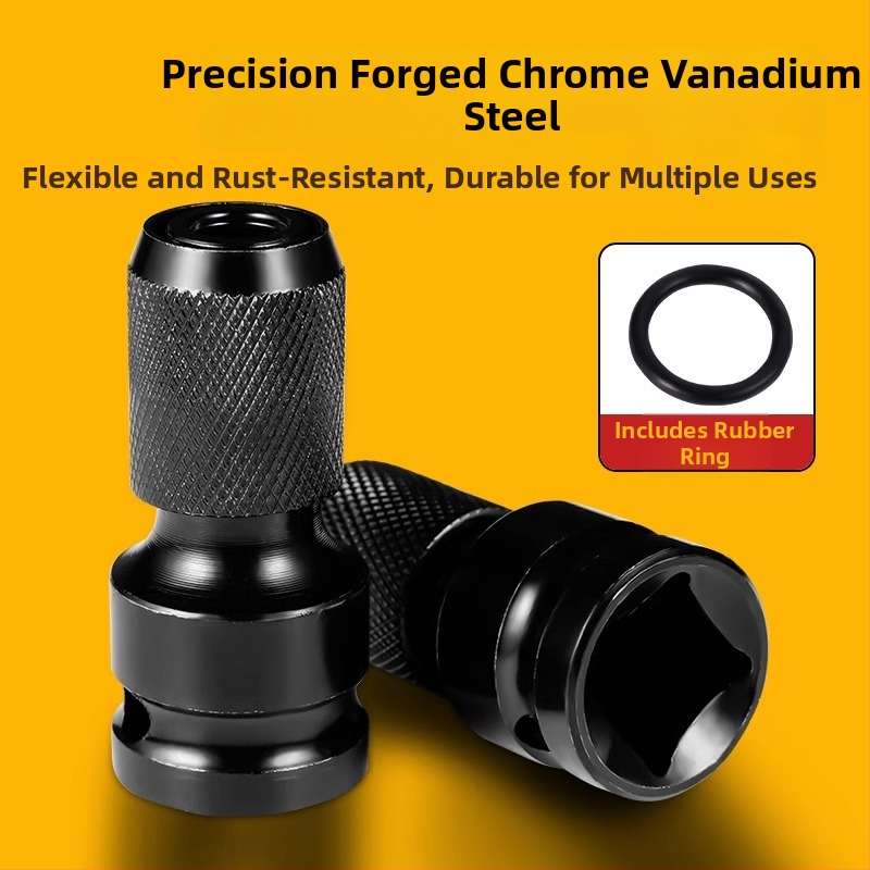 Set pretvorných hláv pre elektrický kľúč s univerzálnym samouzamykacím skľučovadlom a príslušenstvom pre pištoľovú vŕtačku – Značka: Shouli; Materiál: Chromium Vanadium Alloy Steel; Povrchová úprava: Anti-Rust