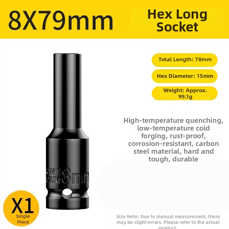 Set pretvorných hláv pre elektrický kľúč s univerzálnym samouzamykacím skľučovadlom a príslušenstvom pre pištoľovú vŕtačku – Značka: Shouli; Materiál: Chromium Vanadium Alloy Steel; Povrchová úprava: Anti-Rust